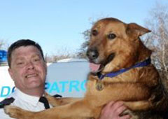 Police Dog Blue with Handler