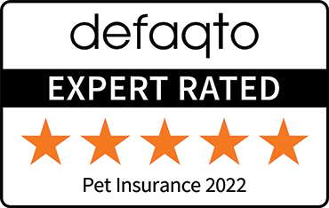 Defaqto expert rated 2022 5 star pet insurance