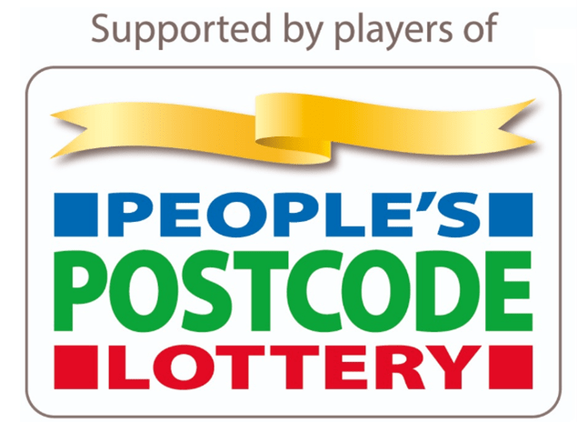 Graphic saying "Supported by players of People's Postcode Lottery"