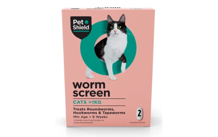 Pet Shield Worm Screen Tablets for Cats