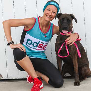 Runner Lisa and her dog Lolly