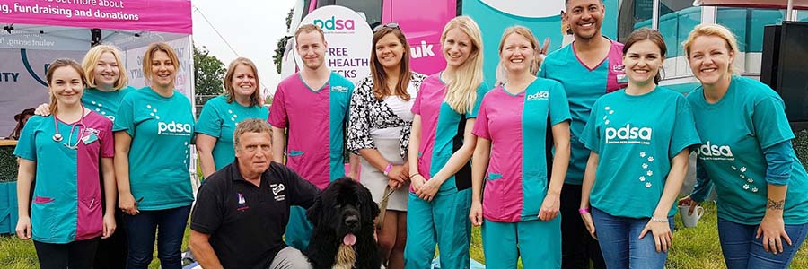 PDSA team at DogFest with Newfound Friends