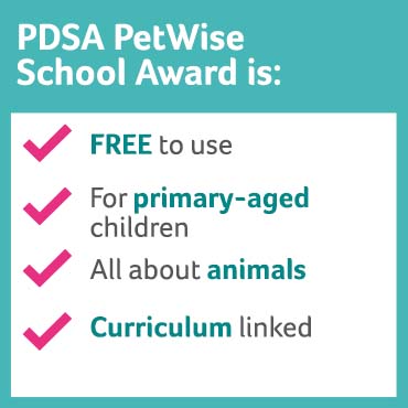 PetWise School Award is free to use, for primary aged children, about animals, and links in with the curriculum